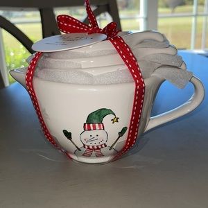 Rae Dunn Snowman Teacup Measuring Cups